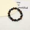 Natürliche schwarze Obsidian-Hämatit-Tigerauge-Perlen-Armbänder für Männer zum magnetischen Gesundheitsschutz für Frauen Seelenschmuck Pulsera Hombre