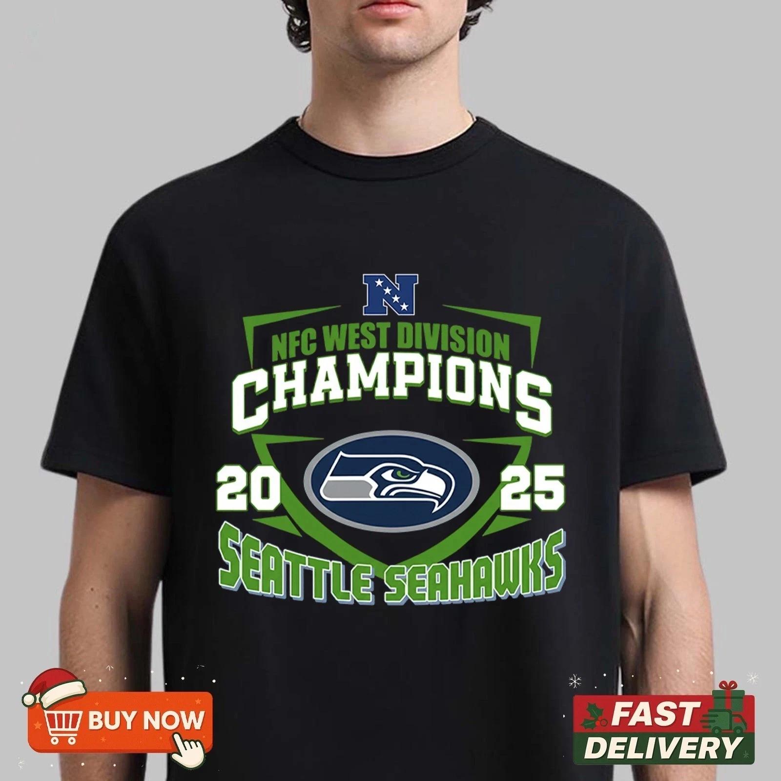 Seattle Seahawk NFC West Champions 2025 Shirt Unisex All Size S