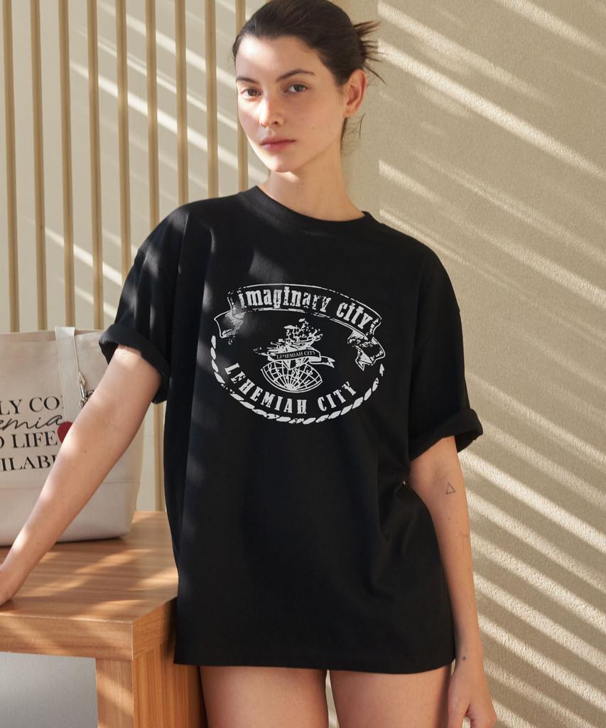 Leuhemia (Oversize) Vintage Graphic T-Shirt_ Black