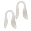 600PCS 3mm Width Quilling Paper Pure Color Ivory White Paper Strips 39cm Length Origami Paper Paper Quilling Art