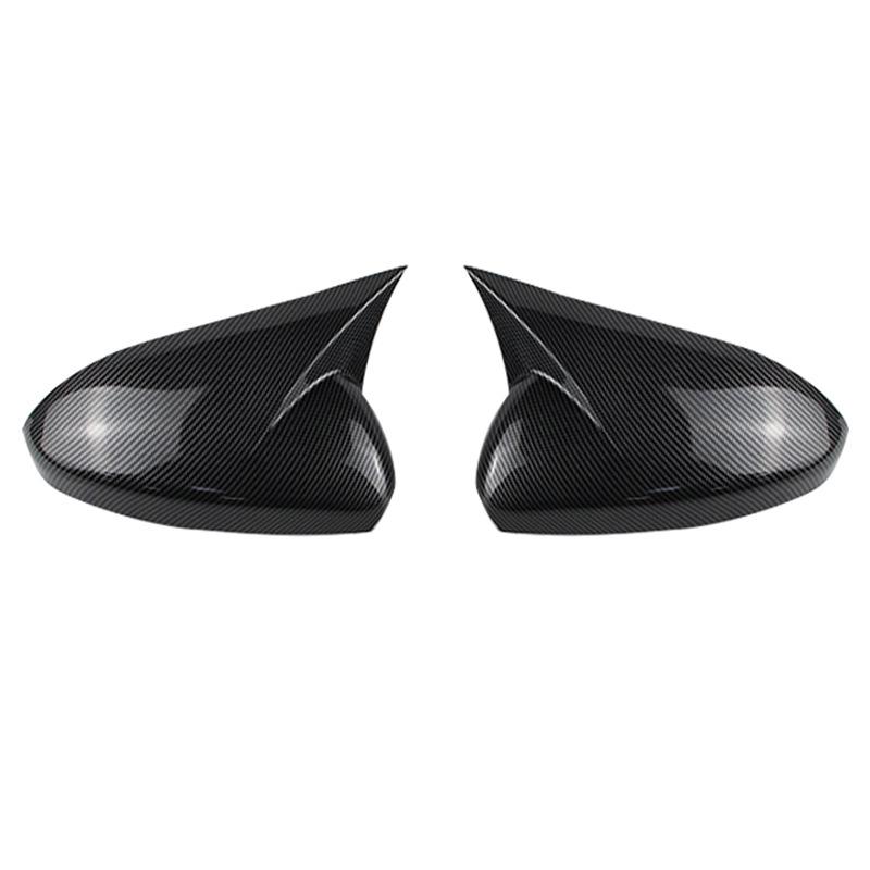 Carbon Fiber Pattern Rearview Mirror Cover for 09-12 Cruze - Glossy Black Decorative Shell