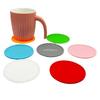1Pcs Silicone Coaster Waterproof Heat Resistant Round Cup Coaster Cup Mat Tableware Insulation Mat Bowl Placemat Home Decor