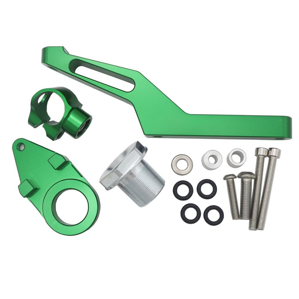 CNC Adjustable Motorcycle Linear Reversed Steering Damper with bracket Support For Kawasaki ZX6R ZX 6R ZX-6R 2009-2025