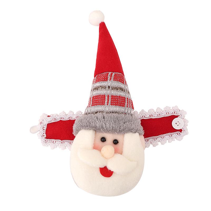 Festive Cartoon Santa Window Curtain Bands for Christmas Decoration