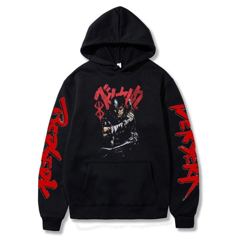 Griffith Berserk Anime Hoodie Unisex Casual Long Sleeve Pullover Sweatshirt With Printed Design
