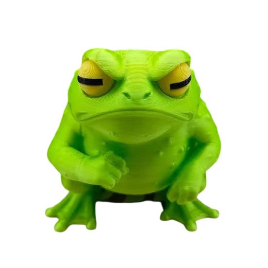 

3D Printed Frog Figurine Funny Cute Toad Desk Decoration Collectible Animal Sculpture for Home Office Shelf Decor B