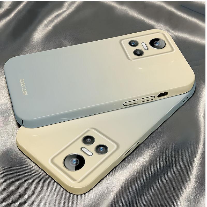 Blue Rice Gradual Change Applicable RealmeGTNeo3 Mobile Phone Case New Film All-inclusive Anti-drop Hard Case Protective Case Advanced