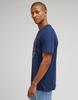 Lee Logo TEE Navy Navy T-shirt Cotton T-shirt With Logo Regular Size