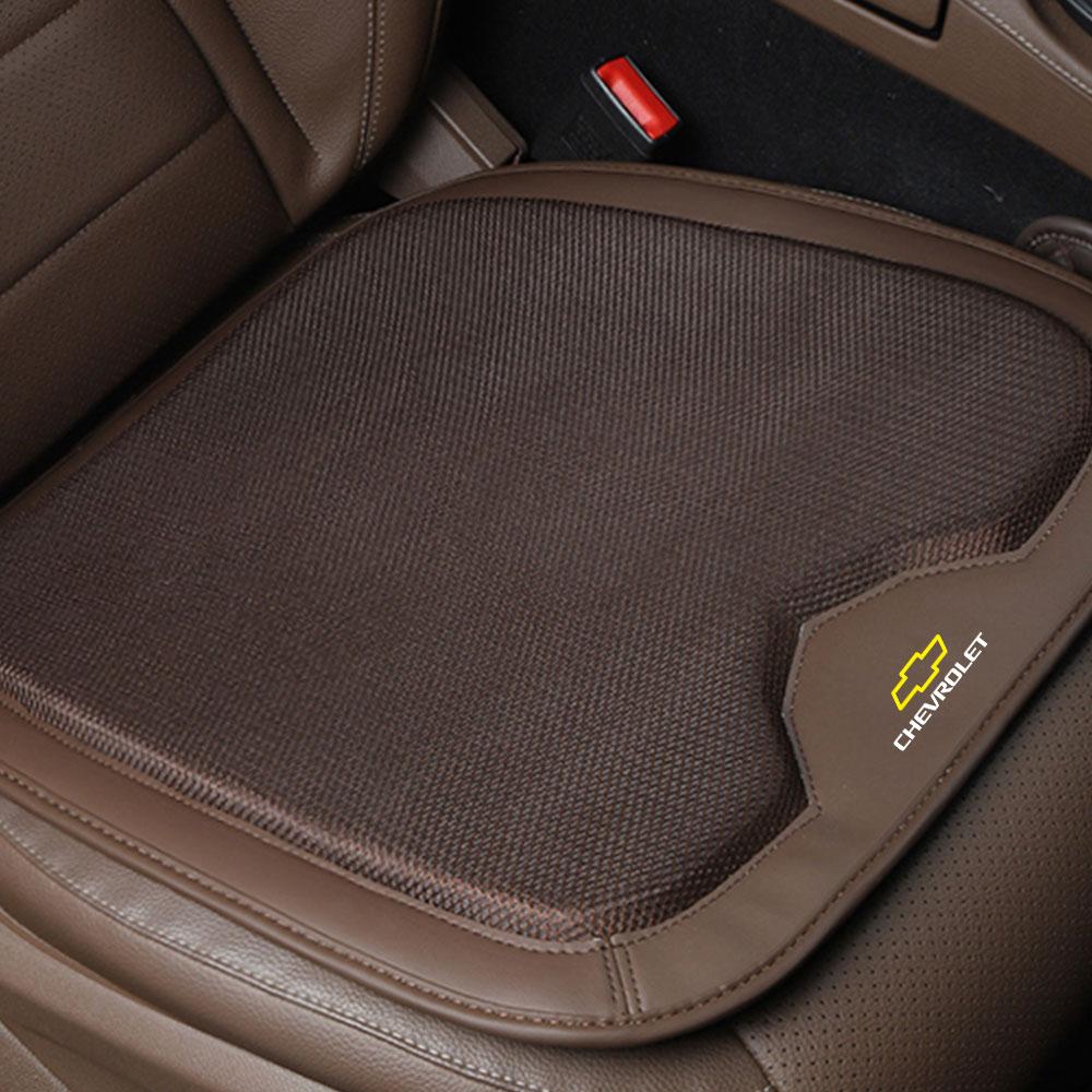 Auto Voorstoel Seizoenen Ademend Anti-slip Mat Leer Kussen Voor Chevrolet Cruze Sail Spark Captiva Malibu Equinox Trax Lova
