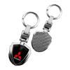 Car Accessories 3D Metal Key Rings Car Logo Emblems Keychain For Mitsubishi ASX Lancer Pajero Outlander L200 EVO Lancer EX