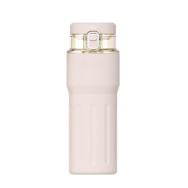 Ladies High Aesthetic Value Stainl Steel Cerc Insulated Tea Cup Health Tea Brewing Double Layer Inner Vel Water Cup