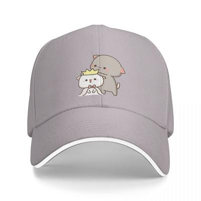 Peach and Goma Mochi Cat Baseball Cap New In The Hat Rugby Tea Hats Beach Outing Caps For Unisex Women's