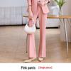 Off-White Women's Blazer & Micro-Flare Pants Set: Autumn/Winter Professional Suit with Waist-Cinching for High-End Style