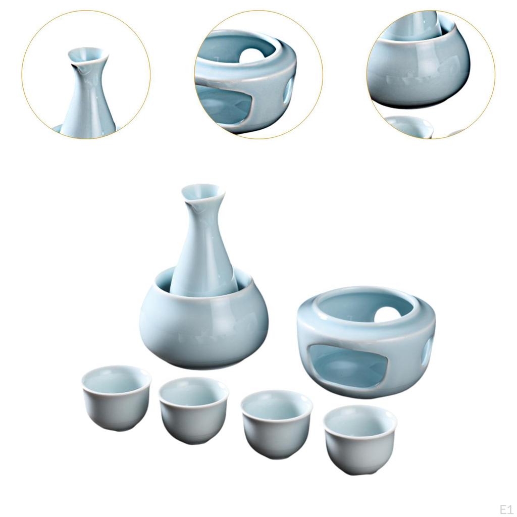 Japanisches Sake-Set mit Wärmer Porzellan Keramik Wärmeschale Kreative Flasche Chinesisch