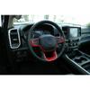 Interior Center Console Steering Wheel Cover Trim For Dodge Ram 1500 2018-20 Red
