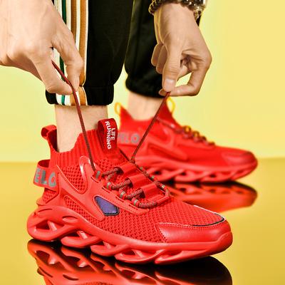 Herren Laufschuhe 2024 Neue Sportschuhe Atmungsaktiver Mesh-Stil Frühling Sommer Outdoor Gras Walking Fitnessschuhe Übergröße 47