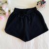 Women's Summer Sports Shorts High Waist Breathable Wide-Leg Hot Pants with Pockets for Casual Active Wear