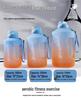Large Capacity Frosted Sports Water Bottle with Straw - Temperature Resistant Portable Travel Cup for Men