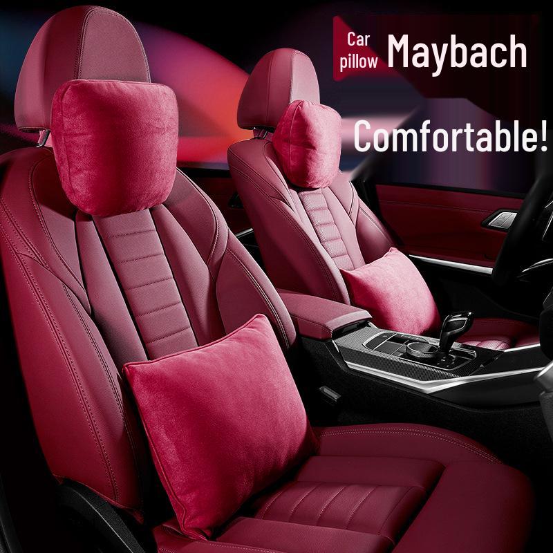Maybach Besticktes Auto Kopfstützenkissen: Luxuriöse Lendenwirbelstütze und Komfort