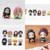 Adorable 8 Piece Q Version Sitting Demon Slayer Nezuko Toy Doll Capsule Figures Collection