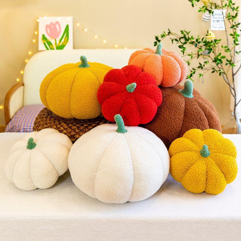 Cute Plush Pumpkin Pillow For Halloween And Home Decoration Soft And Skin-friendly Fabric