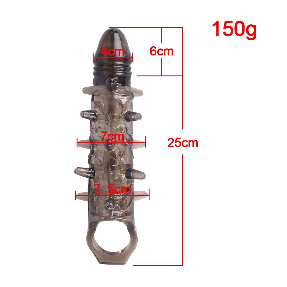 MoDi Penis Extender Sleeve Reusable Dildo Cover Delay Ejaculation Penis Massage Erotic Toys