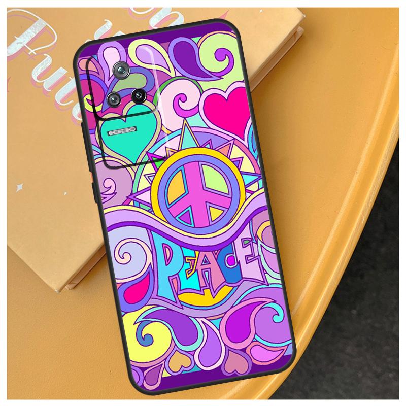 Hippy Hippie Psykedelisk Konst Fred Fodral För Xiaomi 15 14 Ultra 17 Pro Max 13T 14T 15T POCO F5 F6 F7 Pro X5 X6 X7 F8 Ultra Fodral