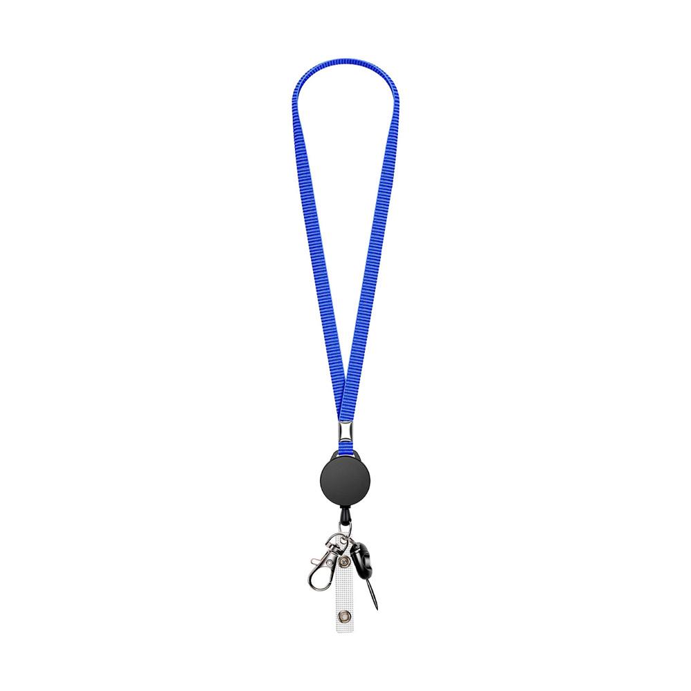 Neck Strap Key Chain Lanyard Card Holder Badge Reel Phone Key Ring ID Name Card Nurse Retractable Badge Holder Office Supplies
