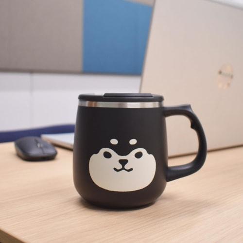 Sabu Muumuu Stainless Steel Thermos Mug, Black, 400mL, 351358