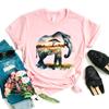 Watercolor Elephant Nature Animal Printed Tshirt Girls Funny Pink T Shirt Unisex Casual Art Aesthetic Clothes Summer Tops Tshirt