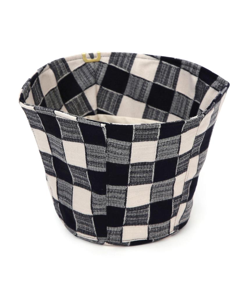 Eondeokeonteulolseutyudio Autumn Bucket Hat Stand Bucket / Shade Check / Milk Navy