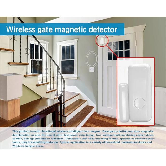 PGST 433 MHz wireless door detector, home security smart window anti-theft door window sensor, used to detect open doors, PE-67