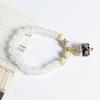Boho Fortune Cat Charms Bracelet For Women Stretch Wire Couple Bracelet Jewelry Accessories Gifts