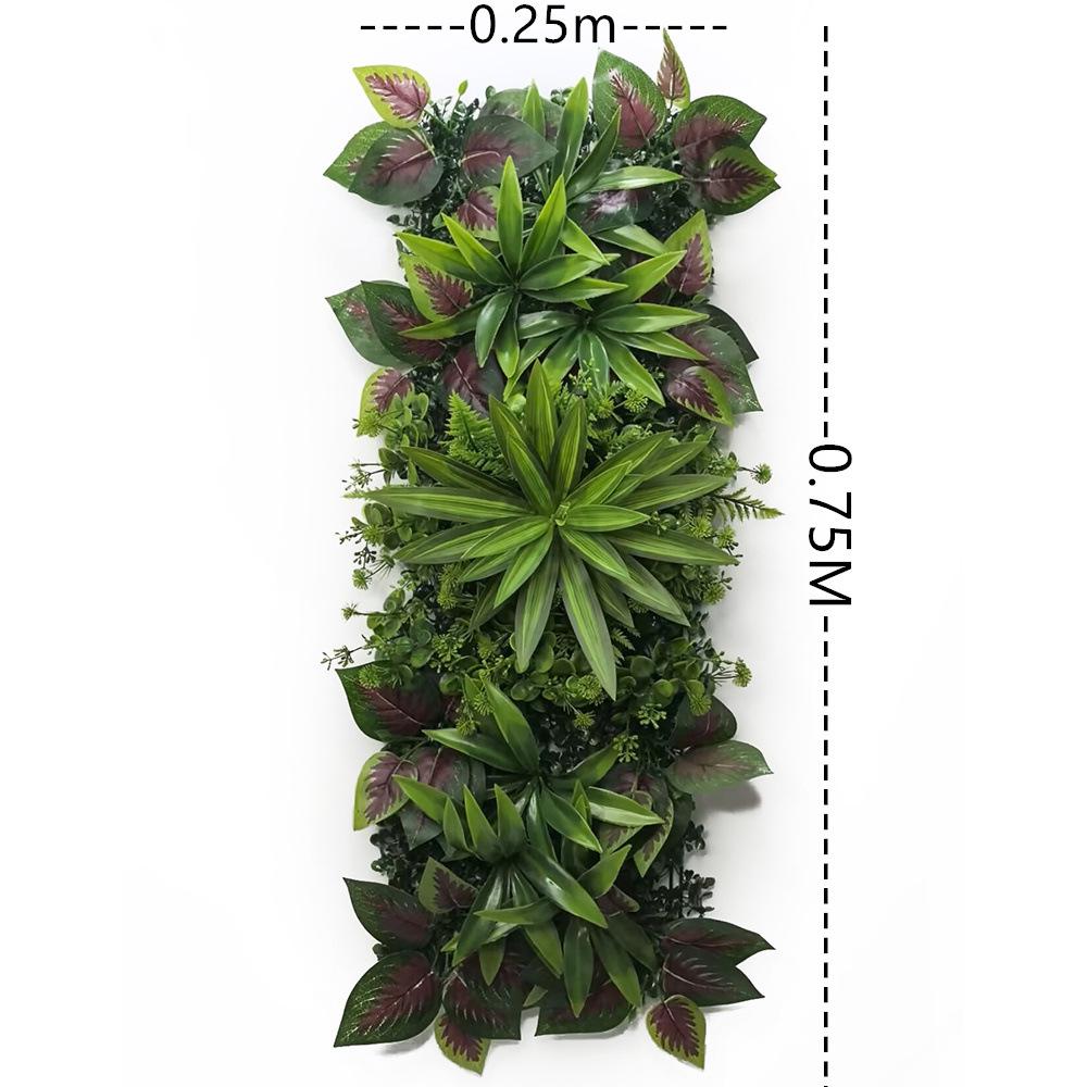25x75CM Artificial Fern Green Wall Panel for Home Decoration