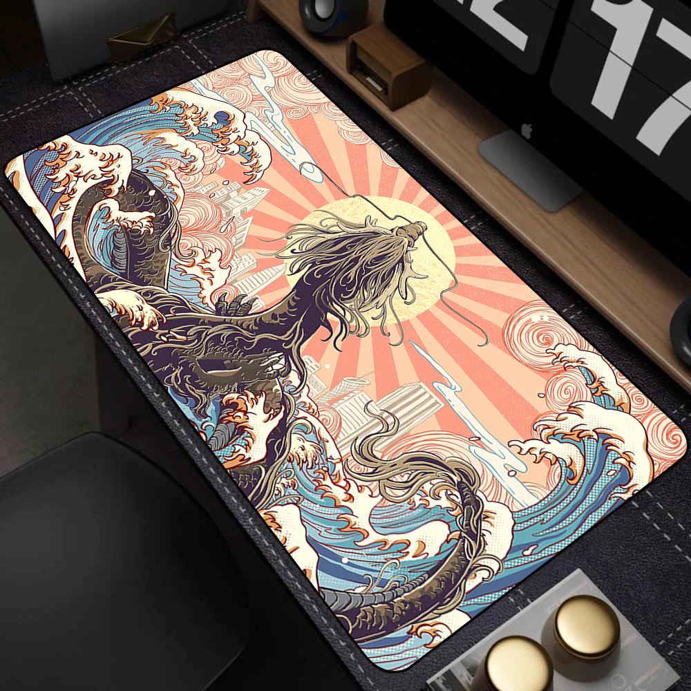 Dragon Mouse Pad Desk Mat Office Rug Mouse Mat Mause Pad Xxl totem Big Mousepepad Gaming Accessories Mausepad Deskmat 1200x600