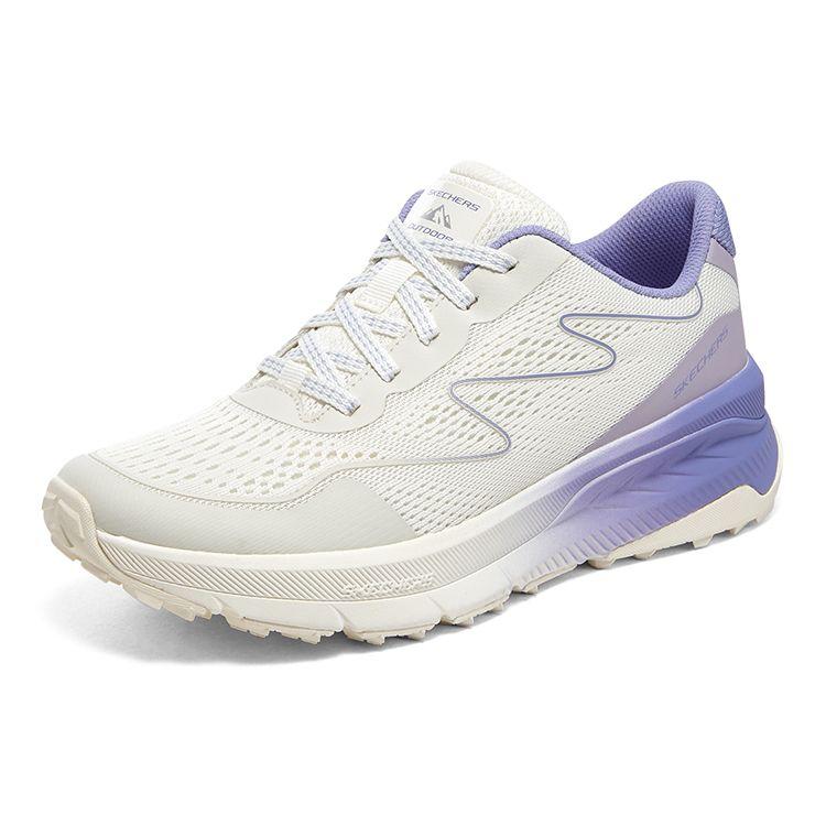 Skechers Lightweight Outdoor Trail Running Shoes Women Sneaker Purple White 896257-WPR