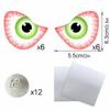 3D Design Halloween LED Night Light Glowing Effect 3D Wall Sticker  Halloween Party