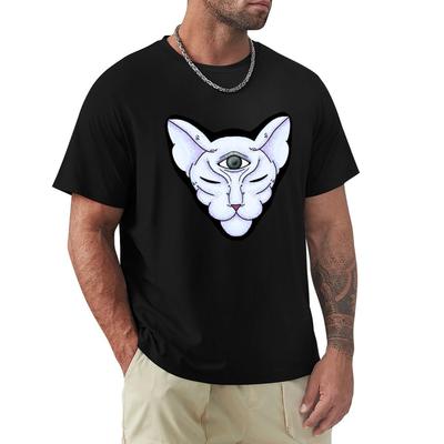 Cosmic Cat TShirt Customs Blanks Plus Size Clothes Blouse Black T Shirts for Men
