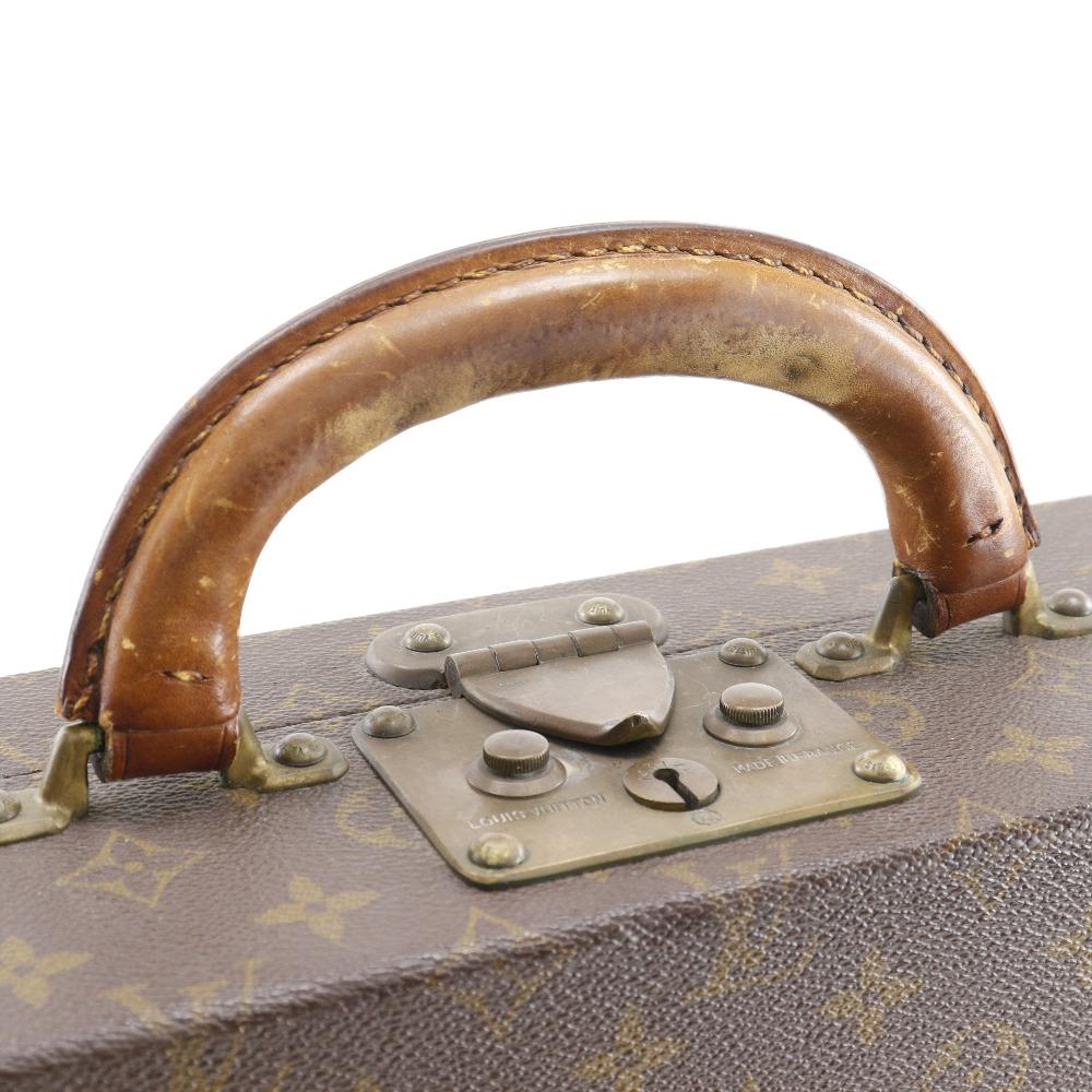 LOUIS VUITTON President trunk M53012 Attache case vintage Monogram canvas unisex Used