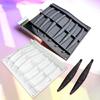 Nonstick 6 Cavity Vanilla Pods Shape Chocolate Molds Food Safe Silicone Easy Releases Vanilla Stick Dessert Cake Mould
