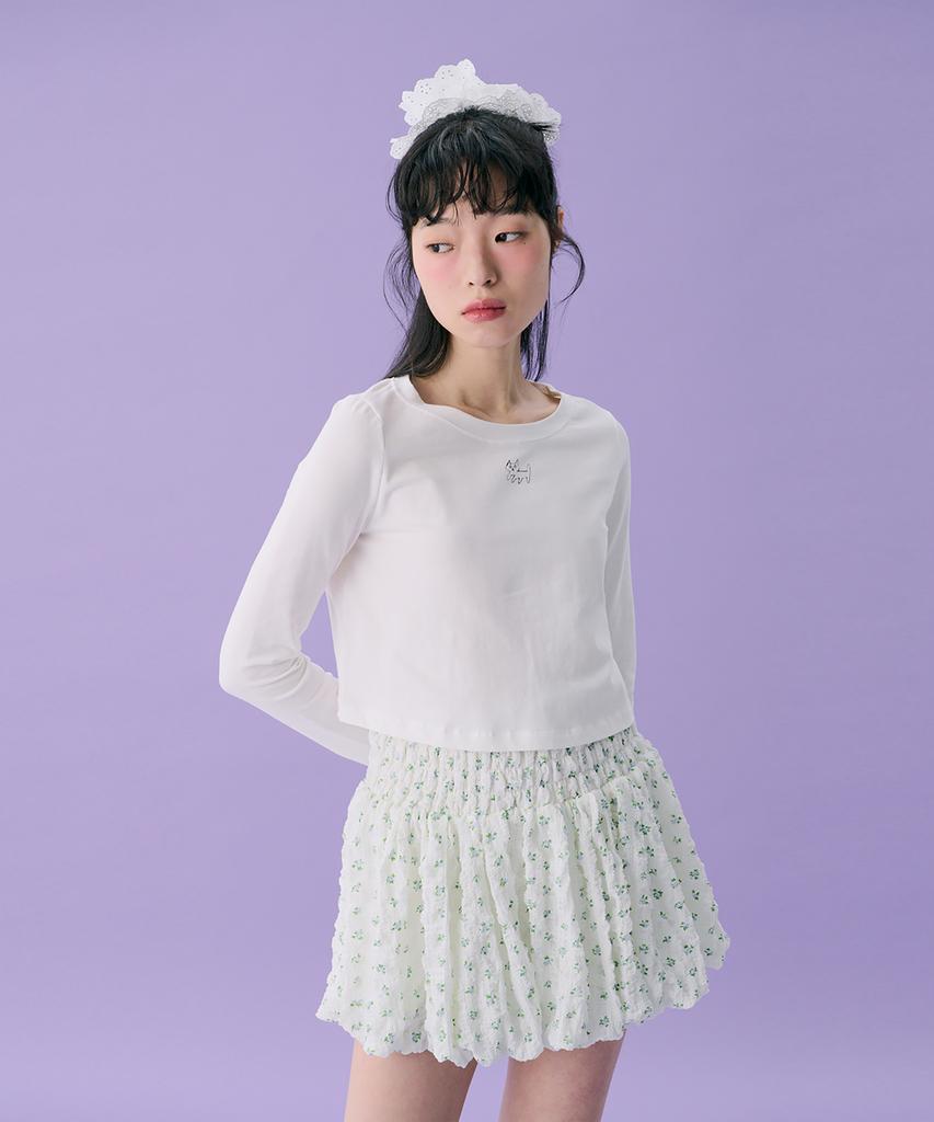 JUNEJUNE SPACE Vol12. Bow Wow Printed T_White