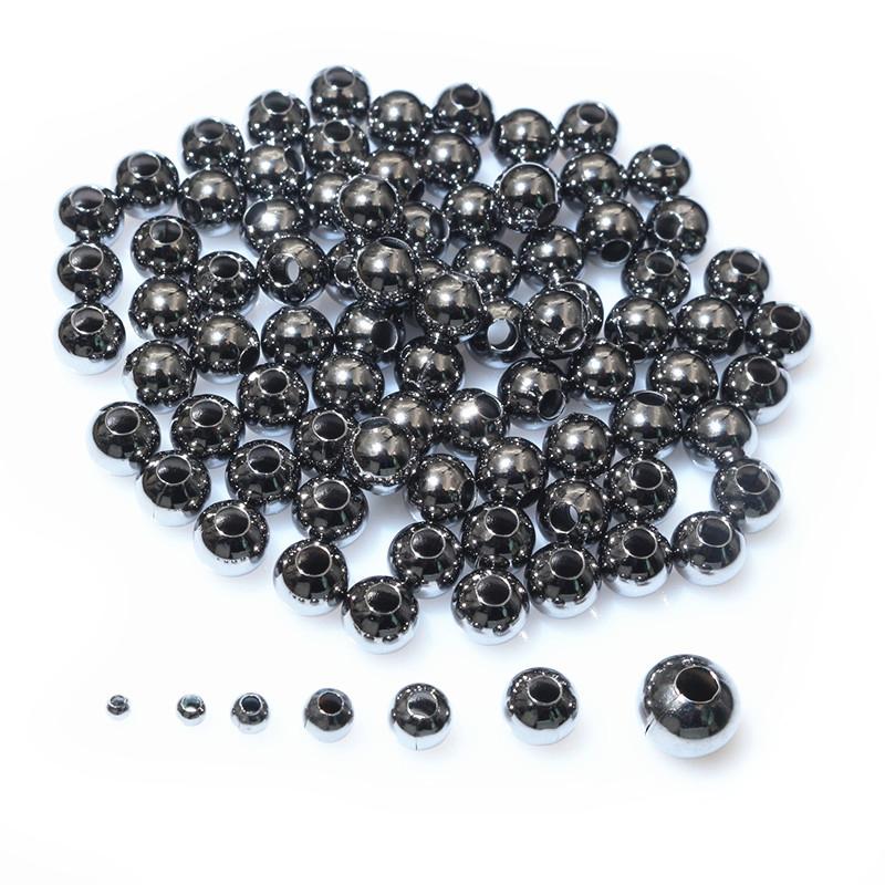50-500pcs/lot 2-8mm Gold Silver Color Round Spacer Beads Ball End Seed Metal Beads For DIY Jewelry Making Findings Accessories