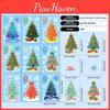 Christmas Tree Pvc Decorative Sticker With Snowflake Static Decal For Festive Scenes