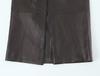 2026 Spring Leather Effect Belted Top & High-Waisted Slim Midi Skirt Set