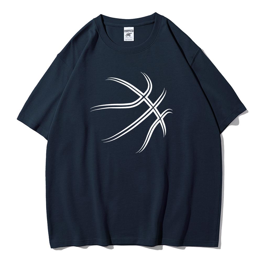 I Am A Basketball Enthusiast Print Mens Short Sleeve Vintage Summer Tops Creativity Loose Tee Clothing