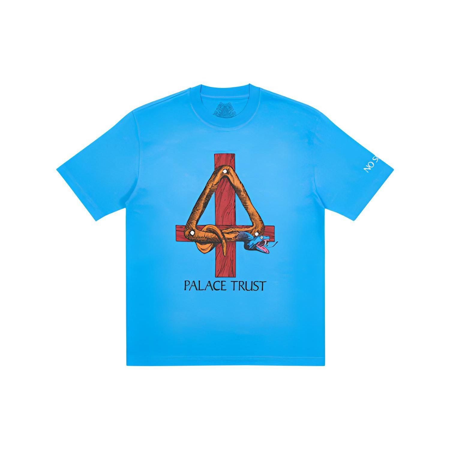 

Palace Футболка Trust с принтом животных унисекс, топы, синяя P21TS250 S