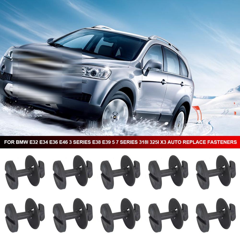 10Pcs Floor Carpet Mat Clips Twist Lock With Washers For BMW E32 E34 E36 E46 3 Series E38 E39 5 7 Series Auto Replace Fasteners