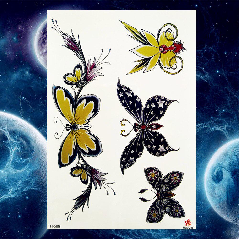 

1PC браслет ланцюжки троянда татуювання наклейки метелик тіло руки татуювання тимчасові жінки зап ястя сексуальна підробка