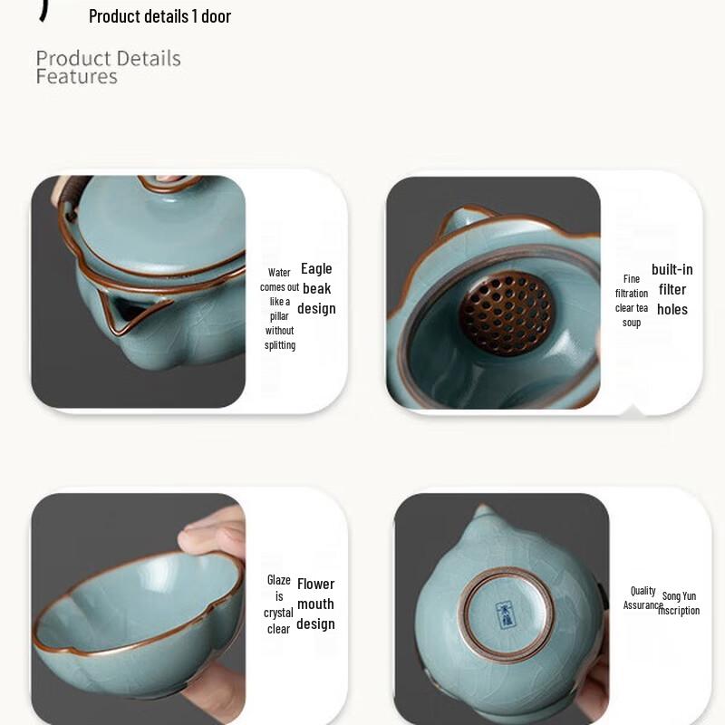 Song Yun Ru Kiln Portable Kung Fu Tea Set