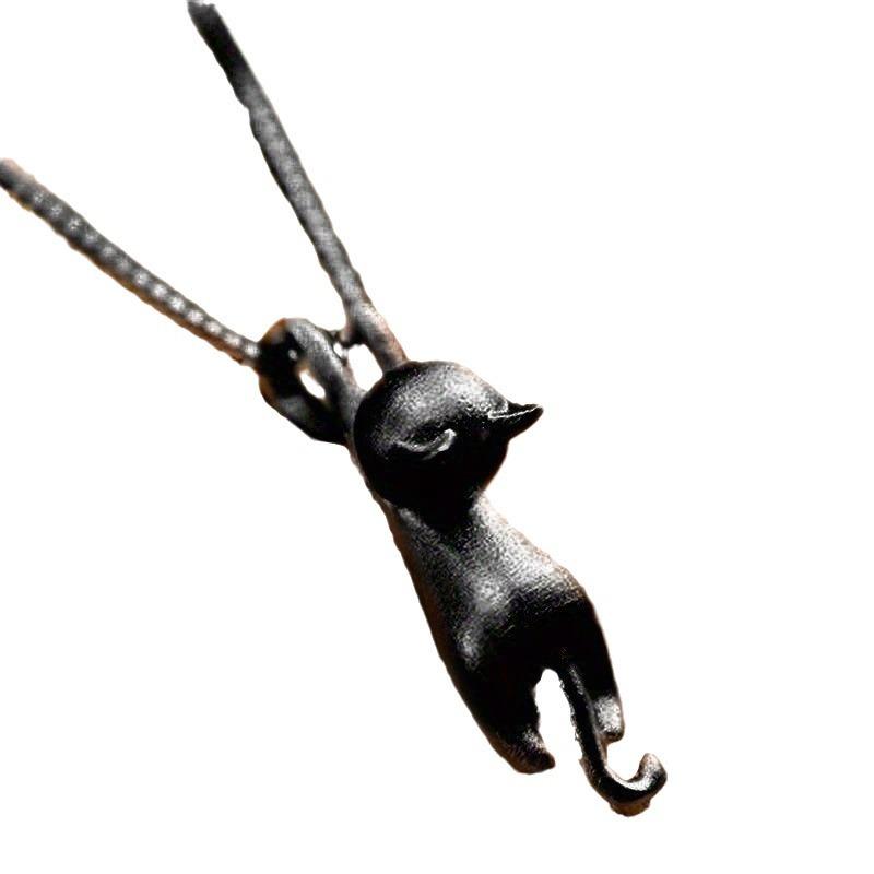 Popular Necklaces, Cute Kitten Pendants, Short Collarbone Chains For Women, Personalized Spring And Summer Accessories